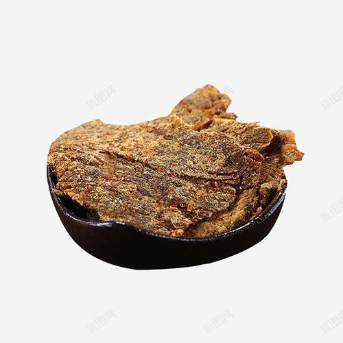 产品实物肉干肉片手撕牛肉干零食元素免抠png设计图片